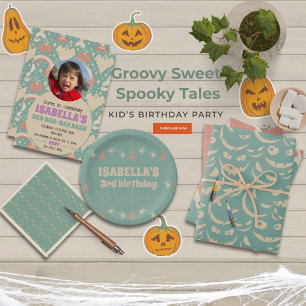 Sweet Spooky Tales Halloween Birthday Invitation