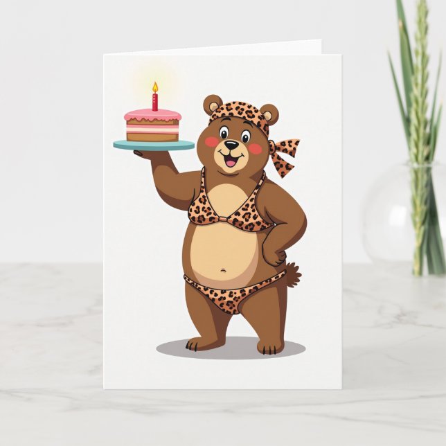 Sweet Spotted Bear Card (Front)
