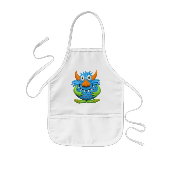 Sweet Spotted Monster Kids Apron (Front)