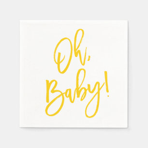 Sweet Sprigs Gender Neutral Baby Shower Napkin