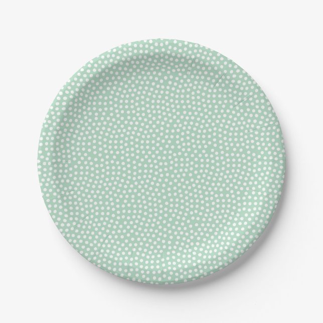 Sweet Sprigs Gender Neutral Baby Shower Plate (Front)