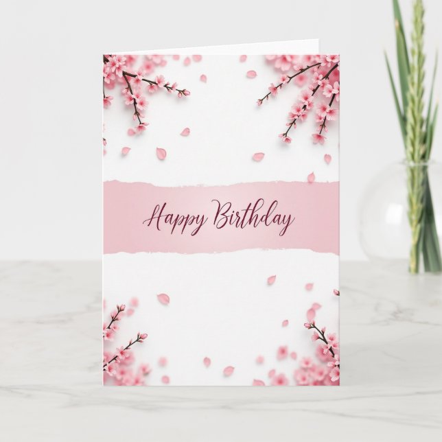 Sweet Spring Birthday Card (Front)