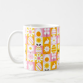 Sweet Spring Easter Patchwork  Coffee Mug