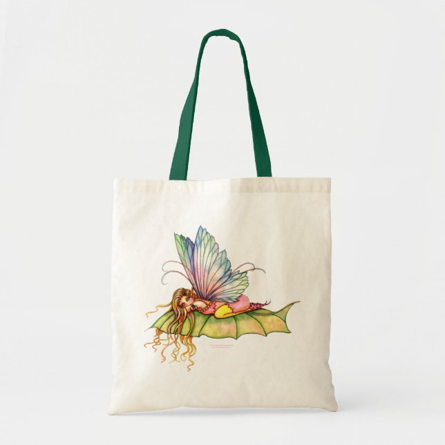 Sweet Spring Fairy Tote Bag, Faery Art Bag (Front)
