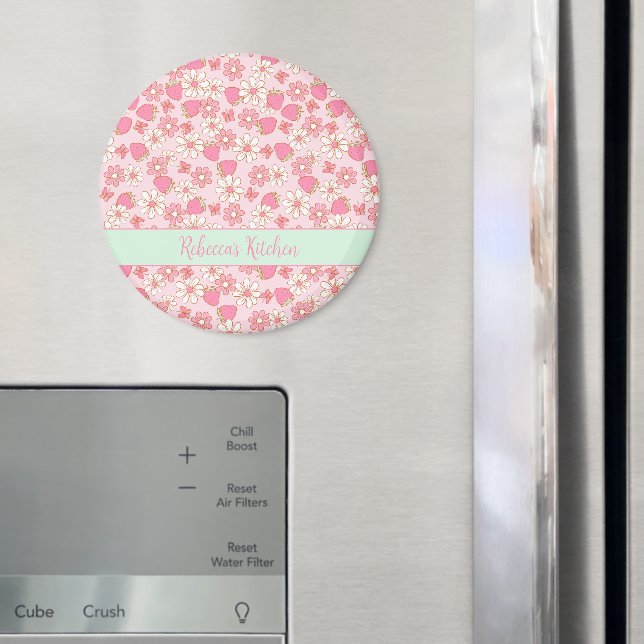 Sweet Spring Strawberries Personalised Magnet (In Situ (Fridge))