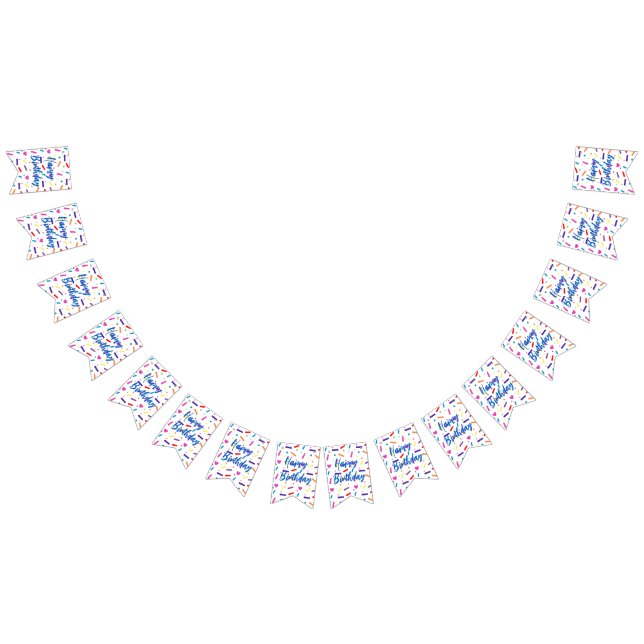 Sweet Sprinkle Birthday Party Theme Bunting (All)