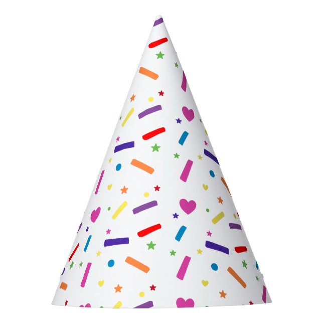 Sweet Sprinkle Birthday Party Theme Hat (Front)