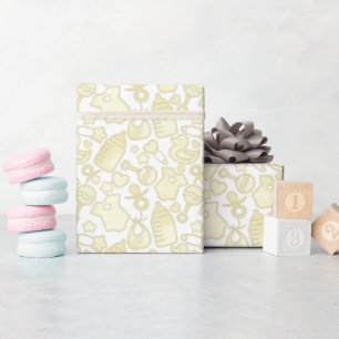 Sweet Sprinkles Ombre Yellow Wrapping Paper