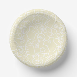 Sweet Sprinkles Yellow Paper Plate