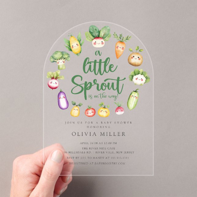  Sweet Sprout Baby Shower Invitation (Insitu (Handheld))