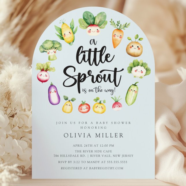  Sweet Sprout Baby Shower Invitation (Creator Uploaded)