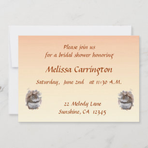 Sweet Squirrel Bridal Shower Invitation