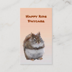 Sweet Squirrel Daycare Business Card
