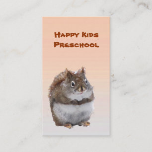 Sweet Squirrel Preschool Business Card