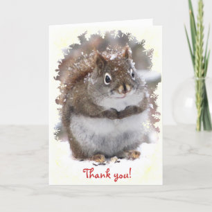 Sweet Squirrel Thank You Card