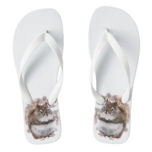Sweet Squirrels Animal Flip Flops