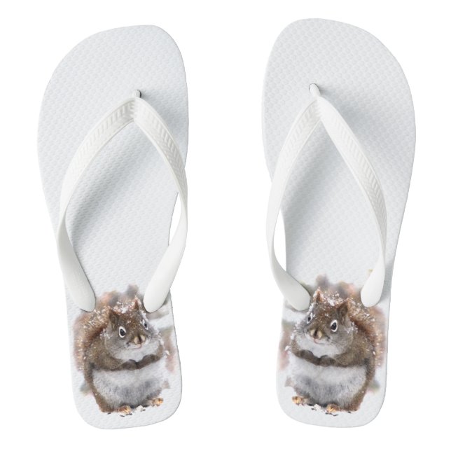 Sweet Squirrels Animal Flip Flops (Footbed)