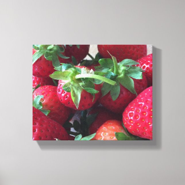 Sweet Strawberries Canvas Print (Front)