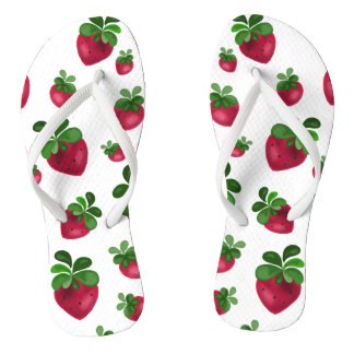Sweet Strawberries Flip Flops