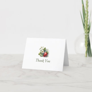 Sweet Strawberry and Flower, Thank You