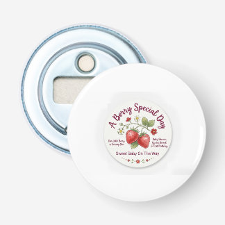 Sweet Strawberry Baby Shower & First Birthday Bottle Opener