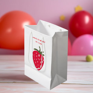 Sweet Strawberry Birthday Medium Gift Bag