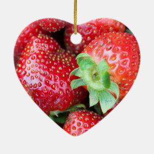 Sweet Strawberry Ceramic Tree Decoration