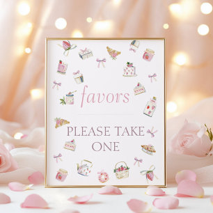 Sweet Strawberry Dessert Baby Shower Favours  Poster