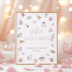 Sweet Strawberry Dessert Gifts and Cards  Poster