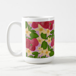 Sweet Strawberry Garden & Botanical Floral Aesthet Coffee Mug