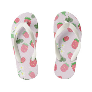 Sweet Strawberry. Kid's Flip Flops