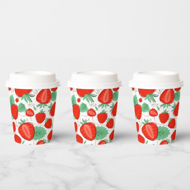 Sweet Strawberry Paper Cups (Multi)