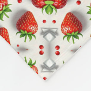 Sweet Strawberry Pattern Blanket