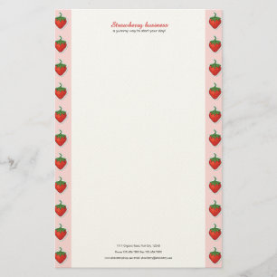 Sweet Strawberry - personalised and customisable Stationery