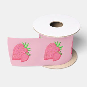 Sweet Strawberry Satin Ribbon