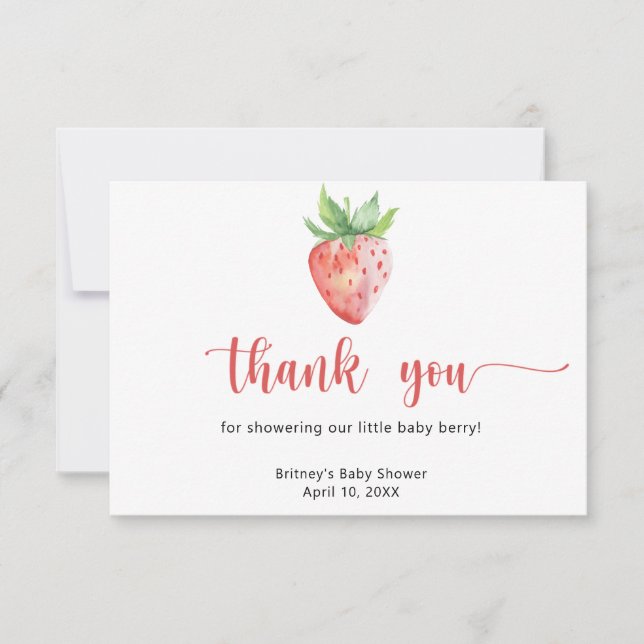 Sweet strawberry - thank you (Front)