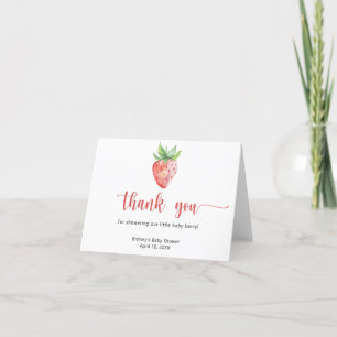 Sweet strawberry - thank you card