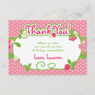 Sweet, Strawberry Thank You Cards