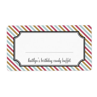 Sweet stripes candy buffet