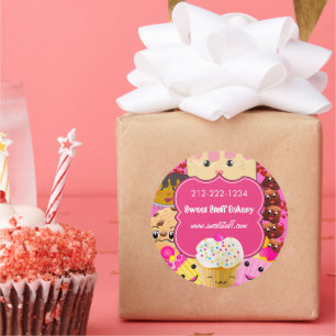 Sweet Stuff Candy Cake Cookies and Cupcake Sticker