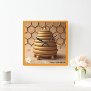 "Sweet Success Found" Square Wall Clock