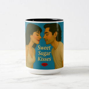 Sweet Sugar Kisses Title Image Two-Tone Coffee Mug