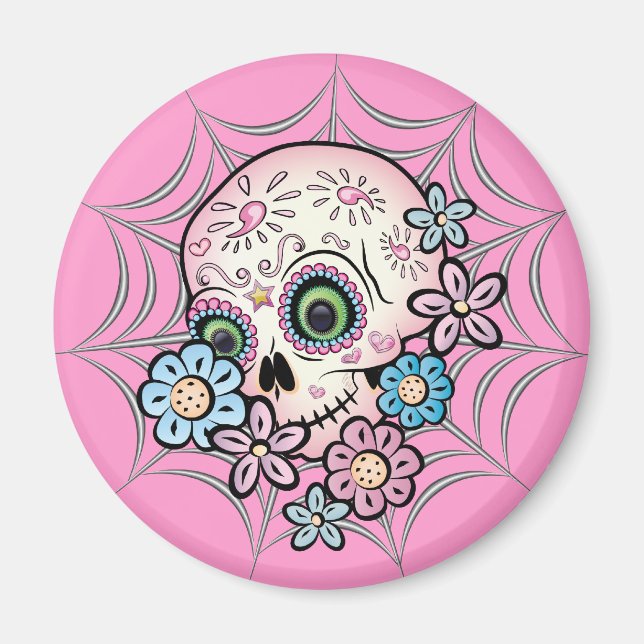 Sweet Sugar Skull Magnet (Front)