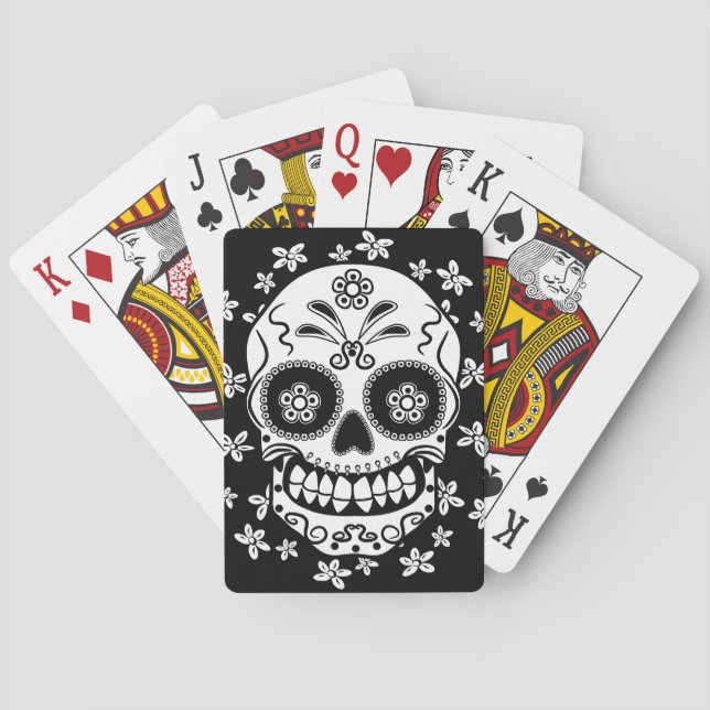 Sweet Sugar Skull Playing Cards (Back)