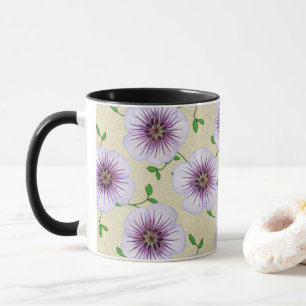 Sweet Summer Botanical Blue Flower Mug