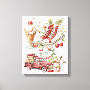 Sweet Summer Cherries Canvas Print