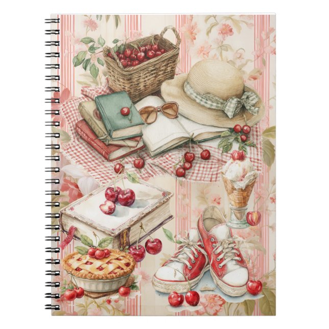 Sweet Summer Cherries Notebook (Front)