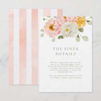 Sweet Summer Garden Wedding Details Enclosure Invitation