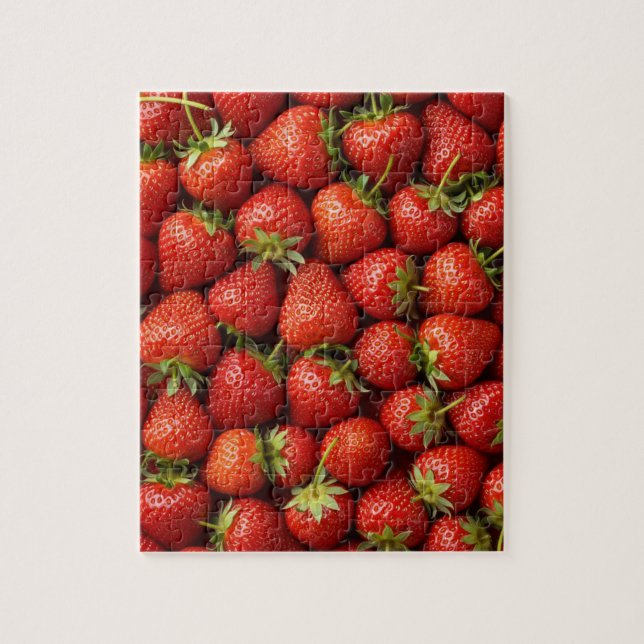 Sweet Summer Harvest: Luscious Strawberry Patch Jigsaw Puzzle (Vertical)