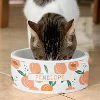 Sweet Summer Peach Pattern | Monogram Bowl